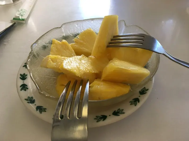 サービスの食後のデザート