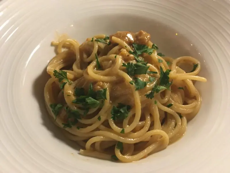 シチリア名物 生雲丹のスパゲッティ