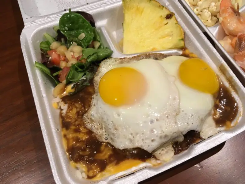 ロコモコオハナのチーズロコモコ(当時13ドル)