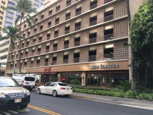 レッドロブスター ホノルル店の外観