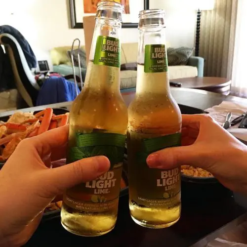 バドライトライムで乾杯